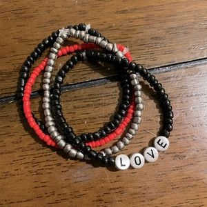 Bracelet set  fits a 6.5 inch wrist